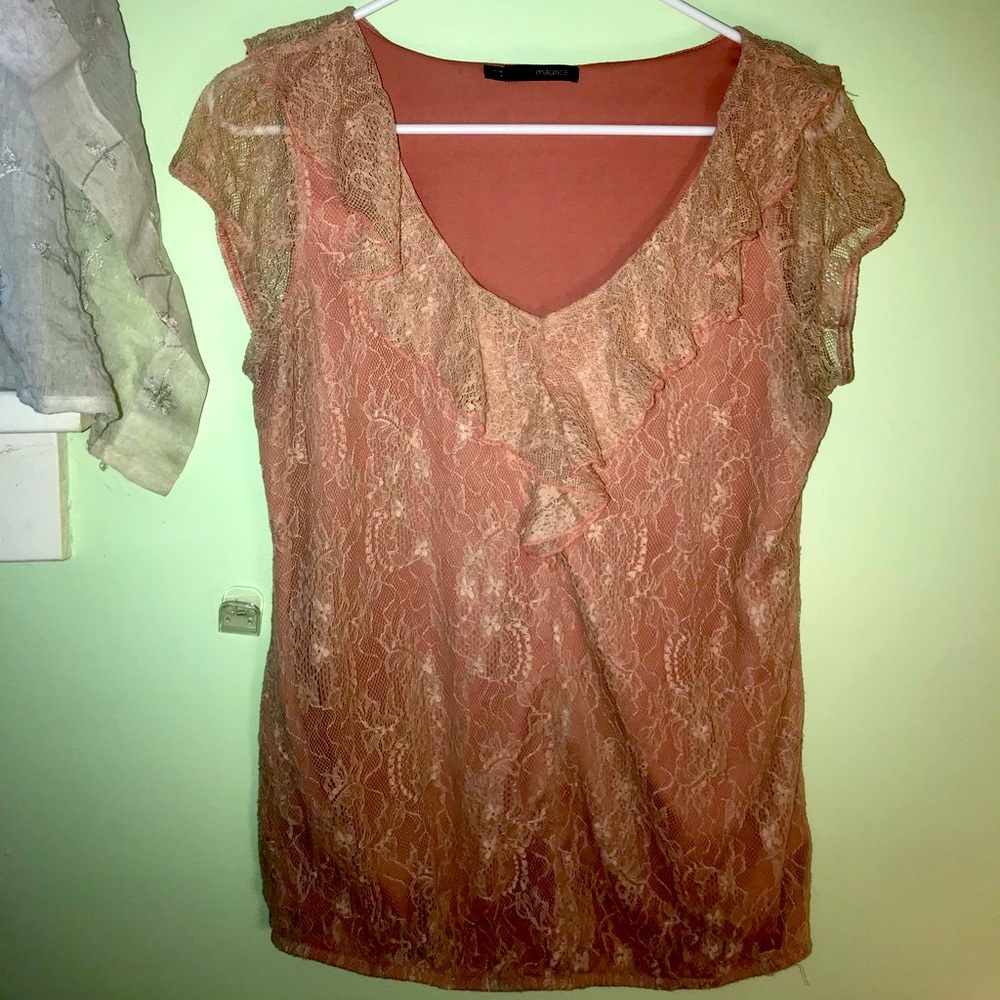 Lacey frilly shirt